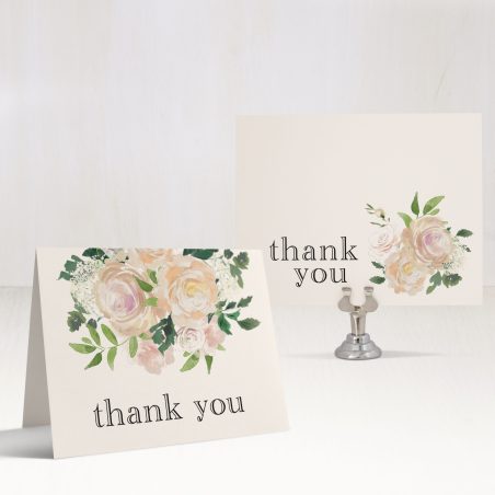 Garden Blooms Bridal Shower Thank You Cards