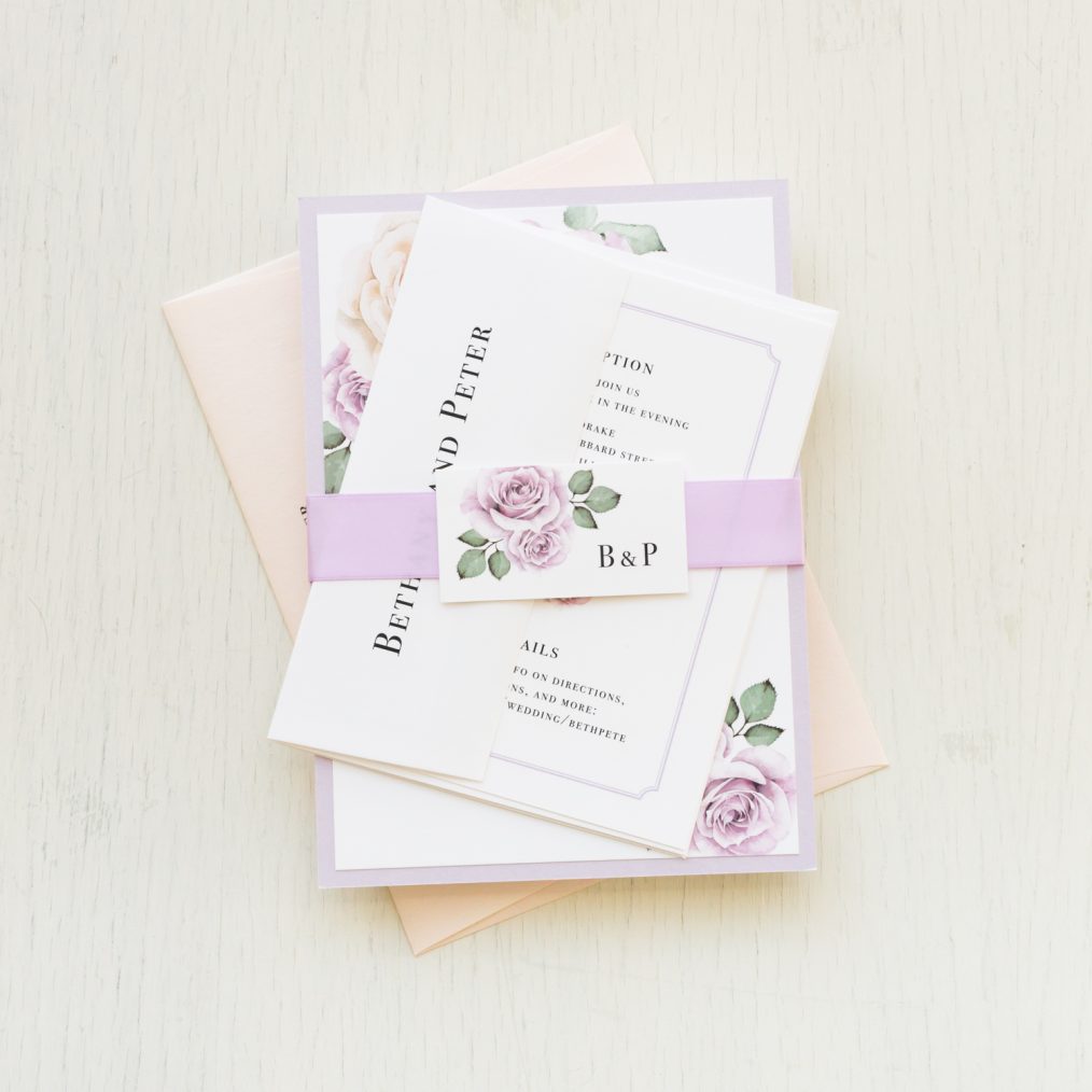 Lavender Blush Wedding Invitations
