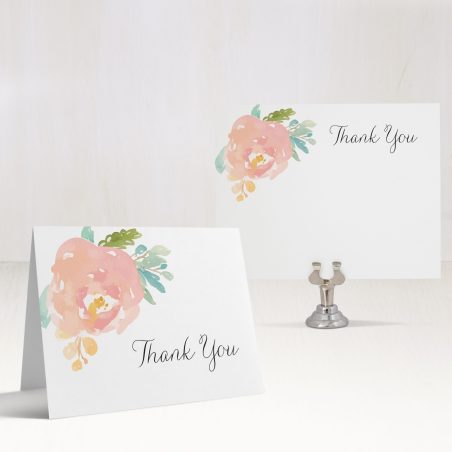 Watercolor Pastel Thank You Cards