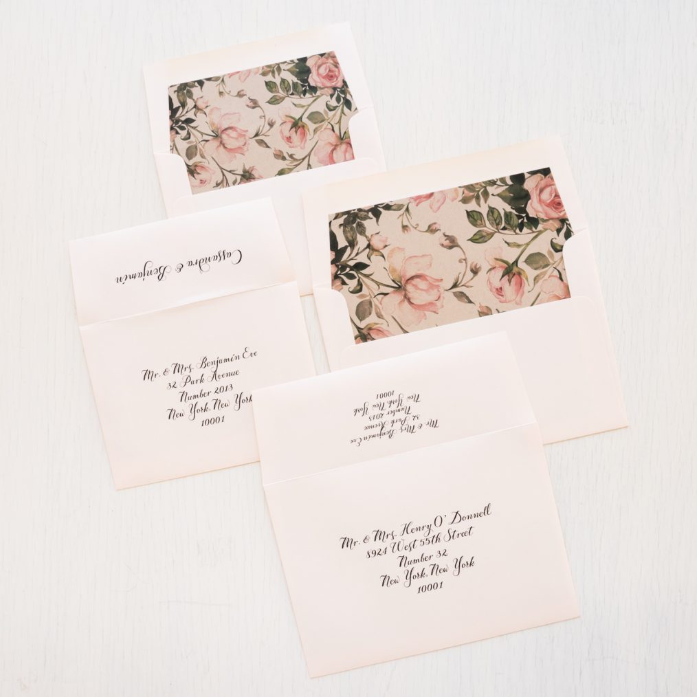 blush rose wedding invitations