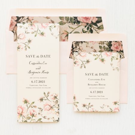 Garden Roses #2 Floral Save the Dates