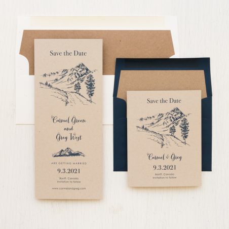 Rustic Mountain Save the Dates