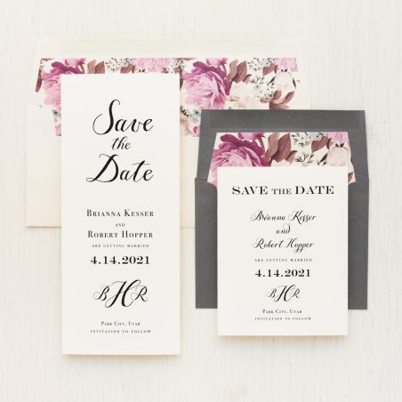 Simple Calligraphy Save the Dates