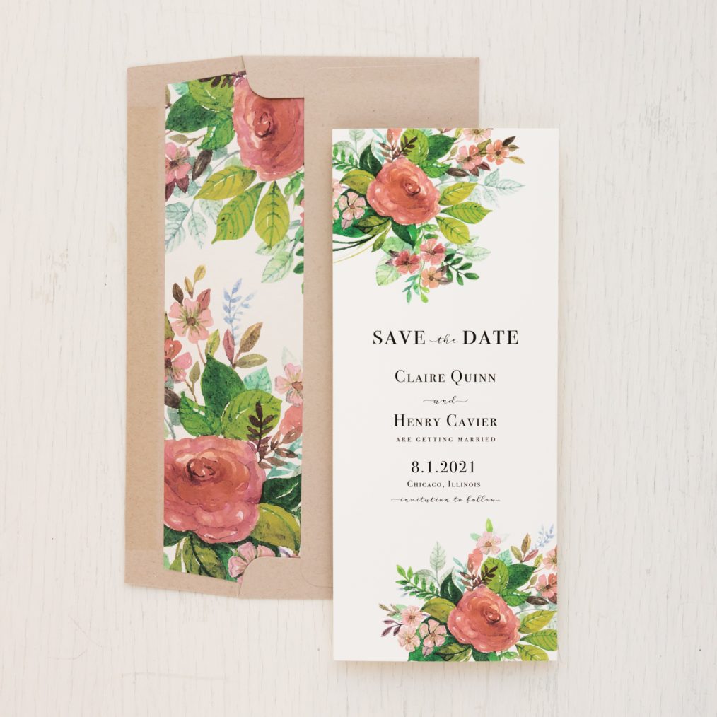 Dusty Rose Save the Dates