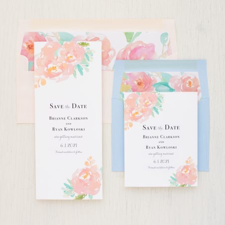 Watercolor Pastel Save the Dates
