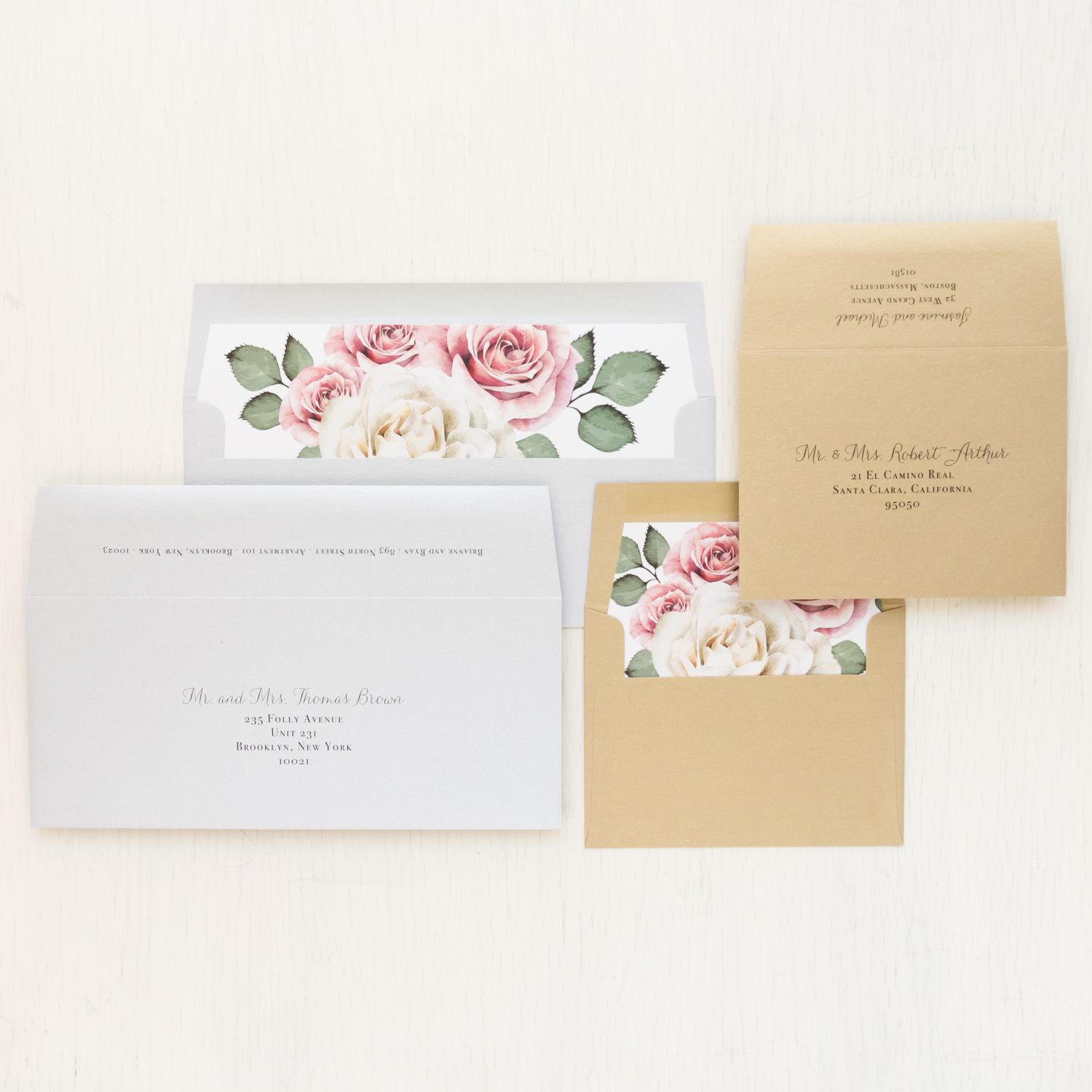 Vintage Meadow Invitation Envelope Liners — Protea Paper Co