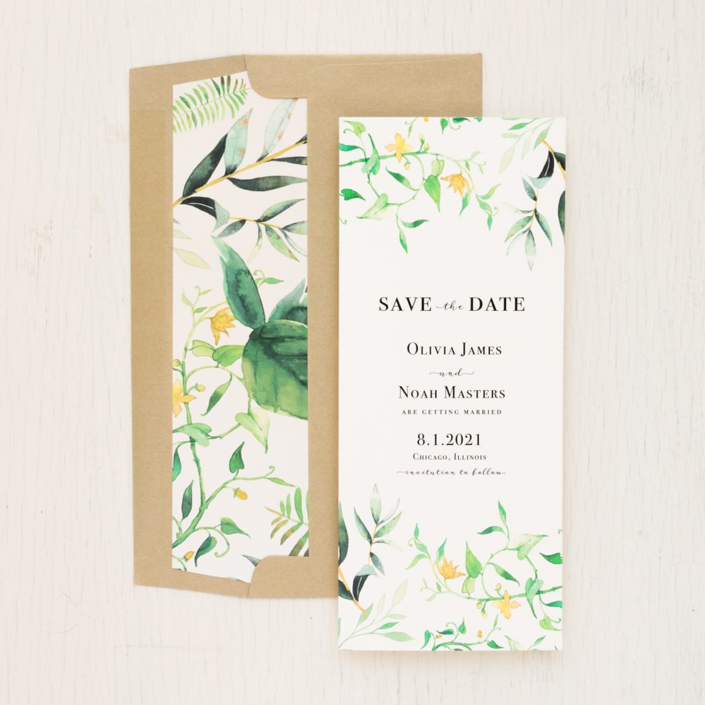 Greenery Save the Dates