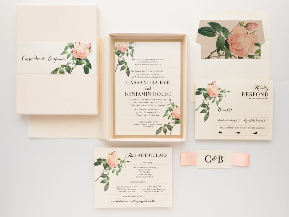 Ivory & Rose Wedding Invitations