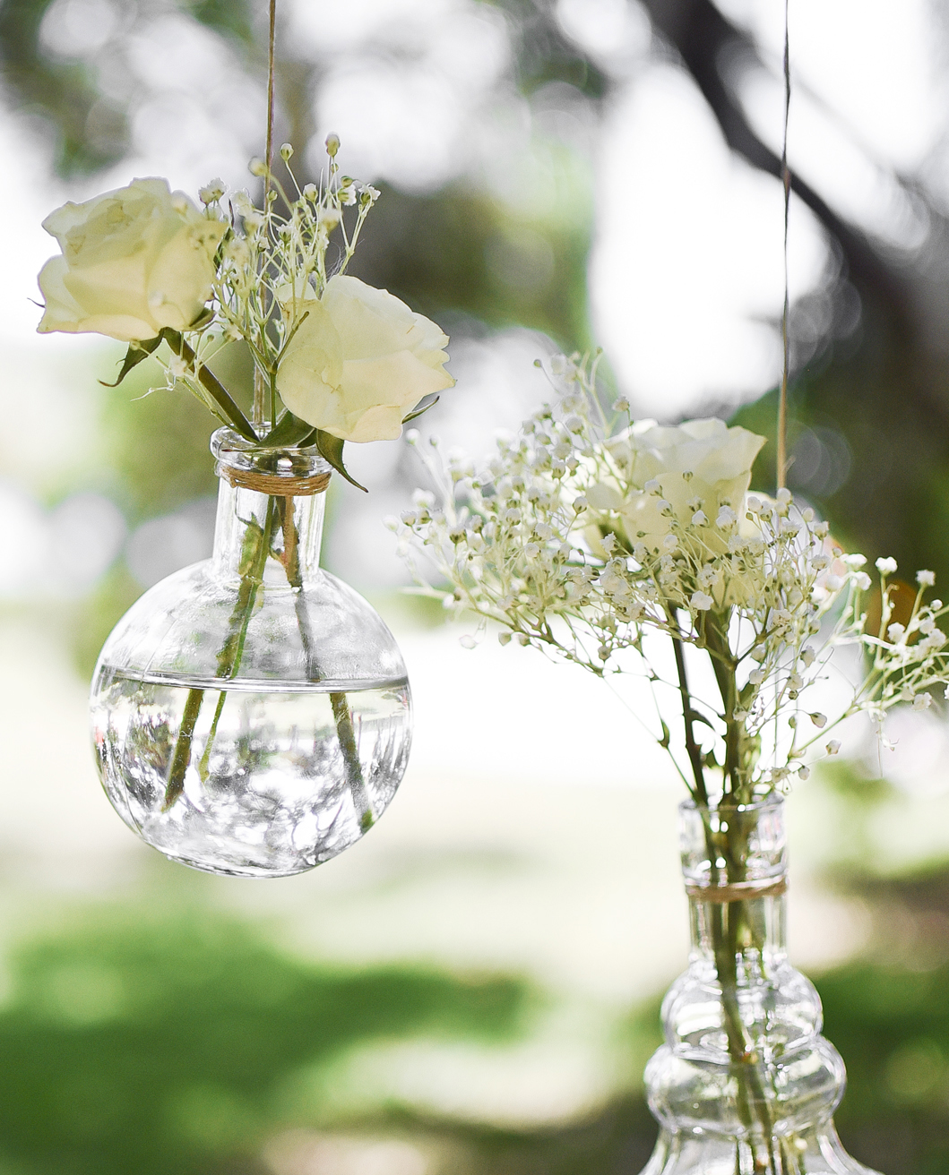 DIY Hanging Flower Vases