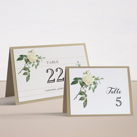 Ivory & White Tented Table Numbers