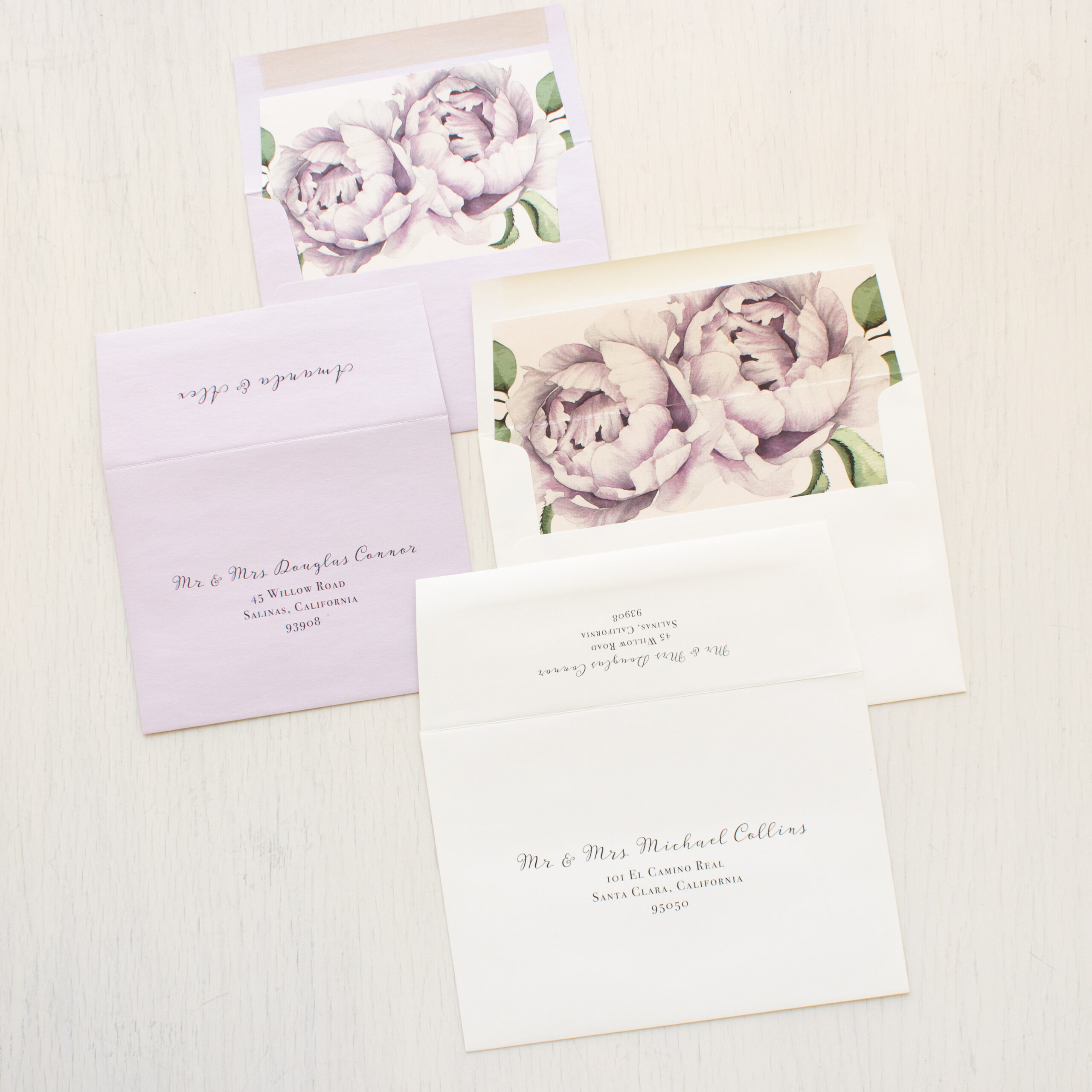 Purple Wildflower Vellum Jacket for Wedding Invitation (10 Pack