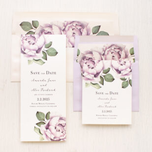 Lilac Script Save the Dates