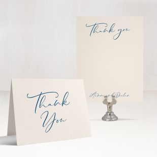 Navy & Blush Duo Thank You Cards