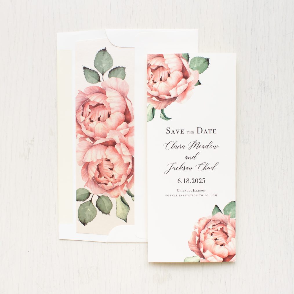 Blush Floral Save the Dates