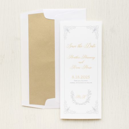 Silver & Gold Save the Dates