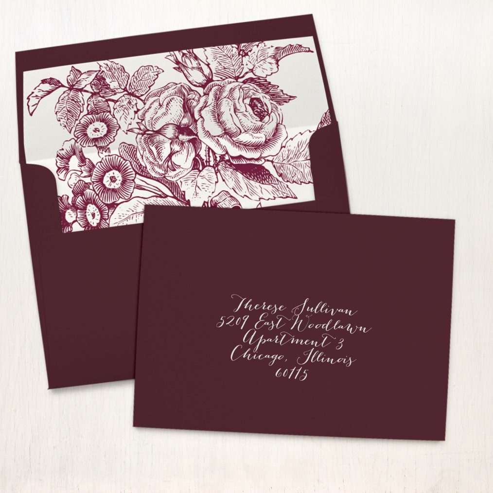 burgundy bridal shower invitations