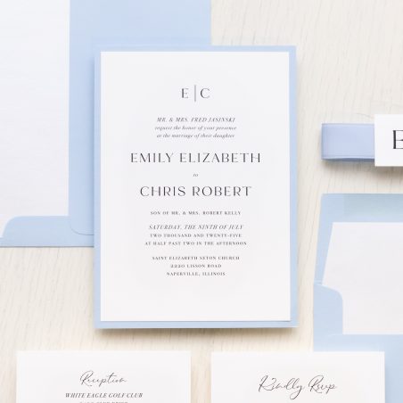 Something Blue Wedding Invitations