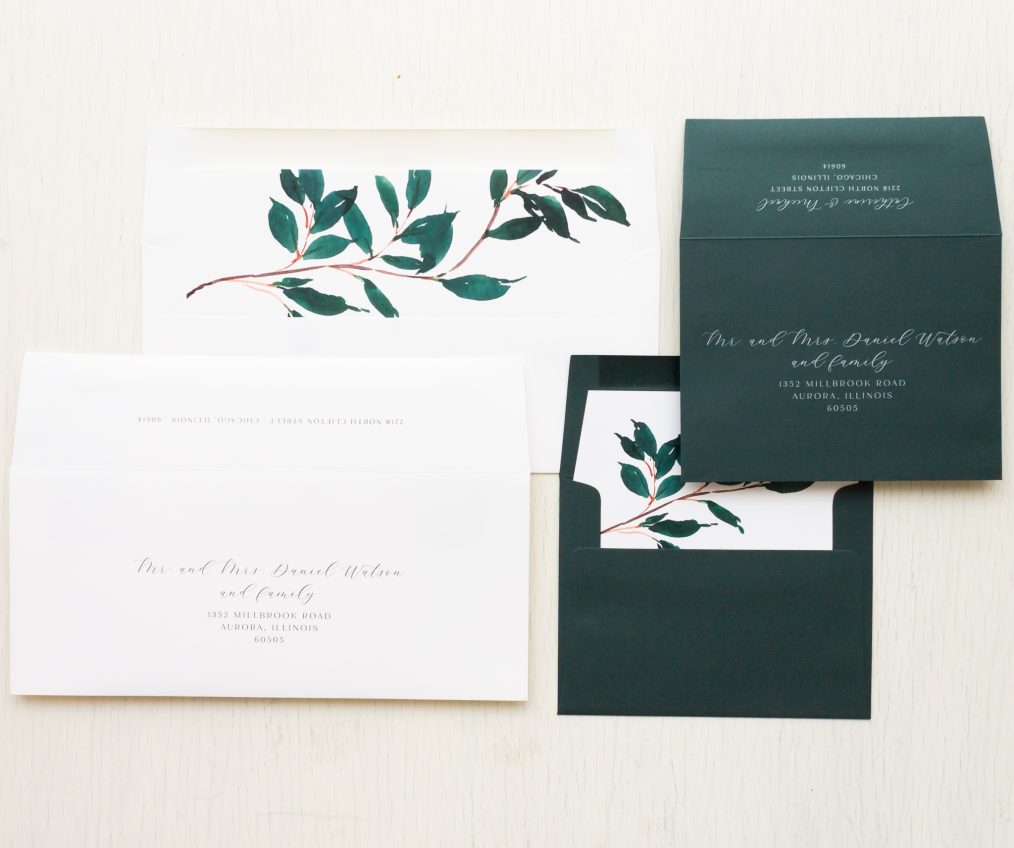 Forest Green Modern Save the Dates