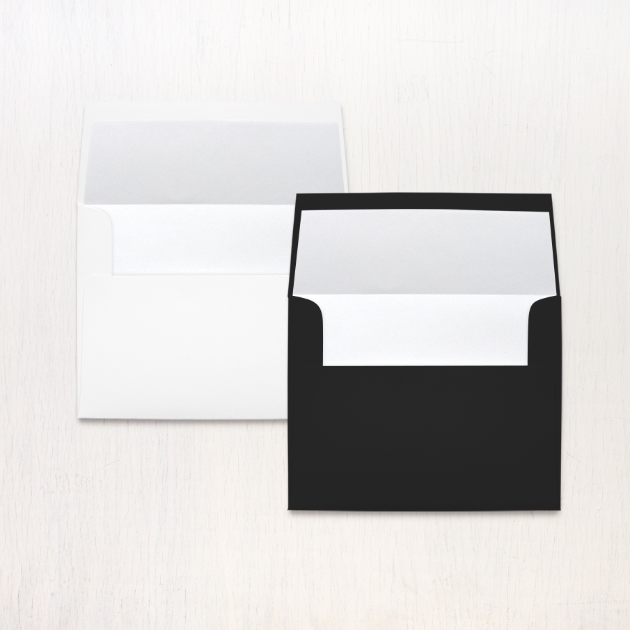 Black and White envelopes