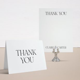 Luxe Black & White Thank You Cards